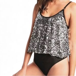 NWT - Intimately Free People Last Dance sequin bodysuit